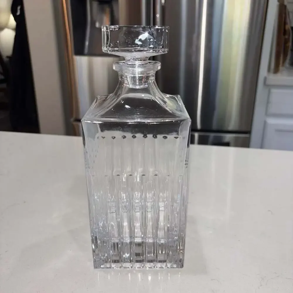 Godinger Silver Art Co Morgan Whiskey Decanter 30oz